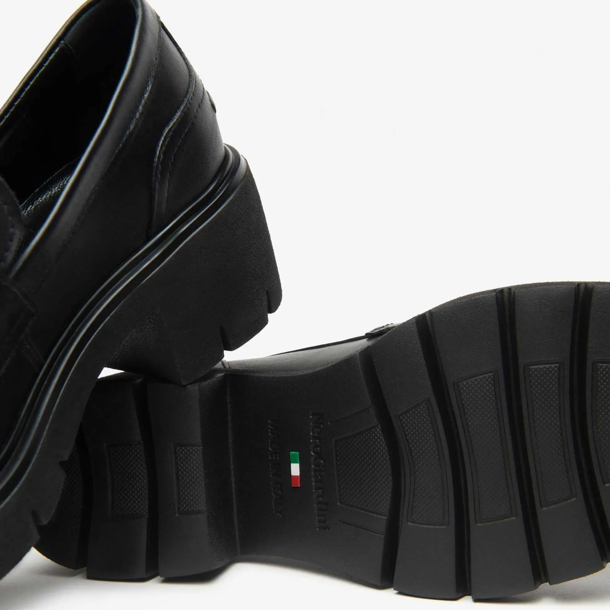 Mocassini NeroGiardini I513980-100 I513980 3980 scarpe