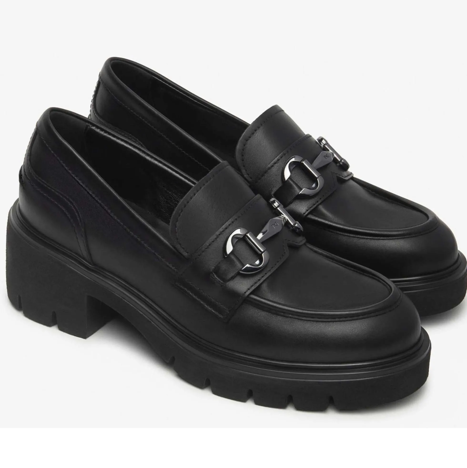 Mocassini NeroGiardini I513980-100 I513980 3980 scarpe