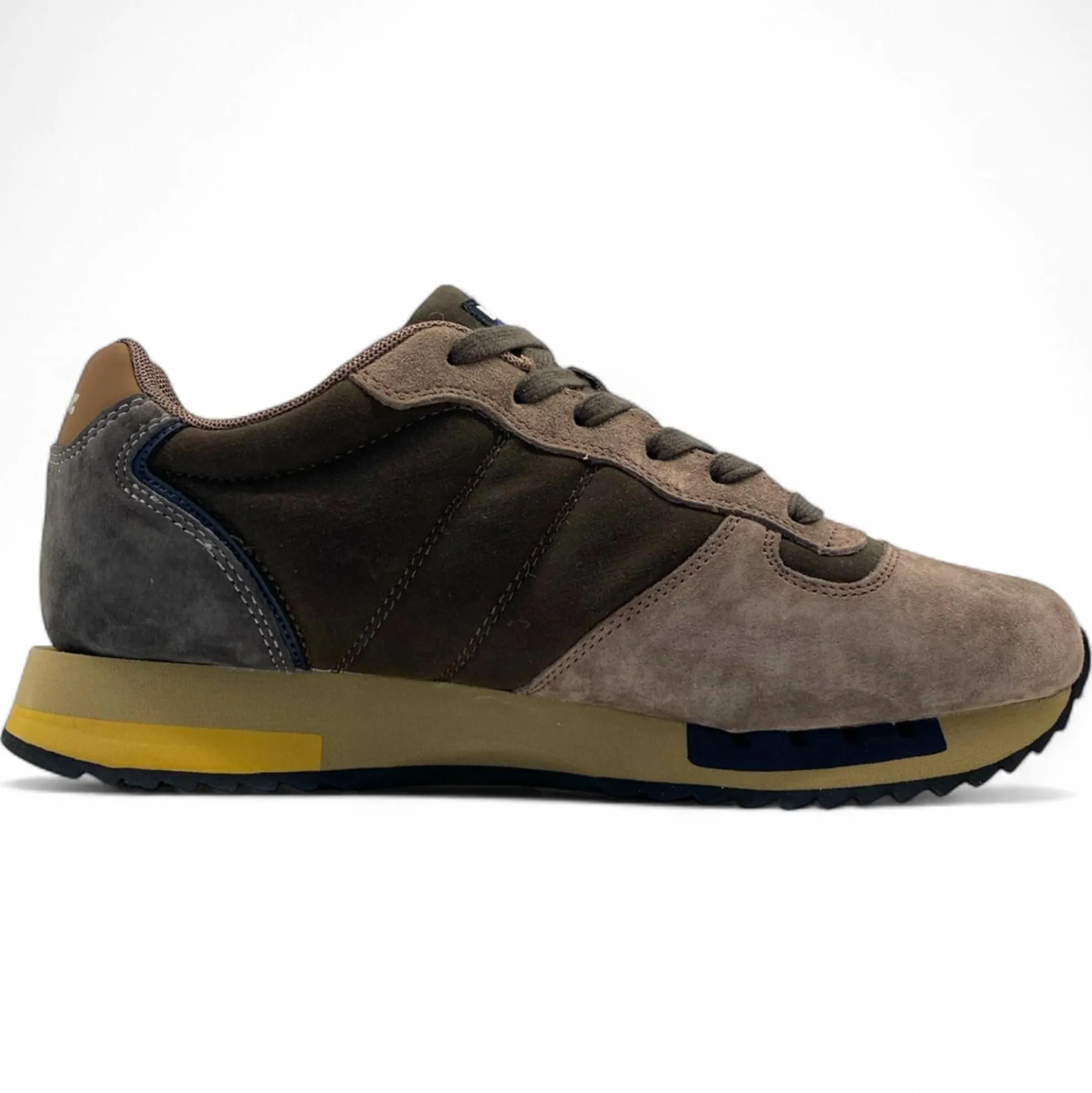 Sneaker Blauer QUEENS scarpe sport uomo verde/taupe
