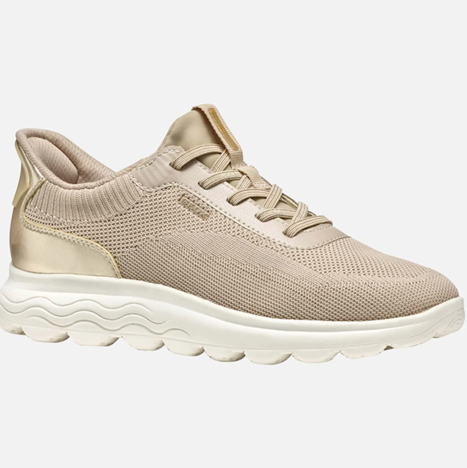 Sneakers GEOX "Spherica Plus A" taupe/gold