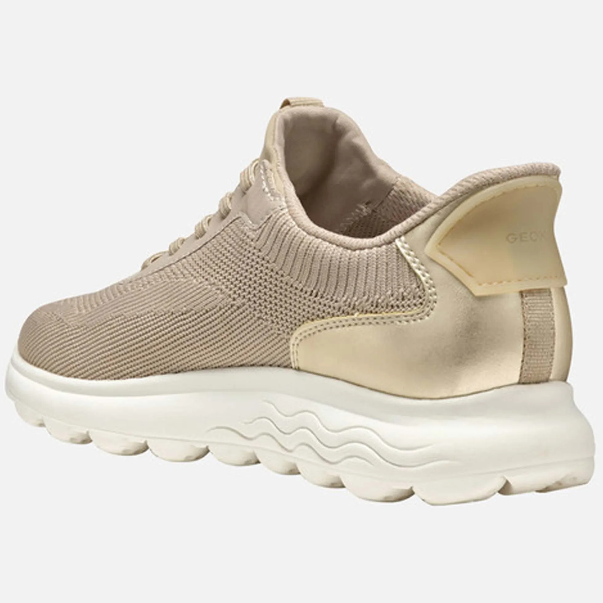 Sneakers GEOX "Spherica Plus A" taupe/gold